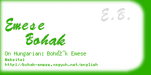 emese bohak business card